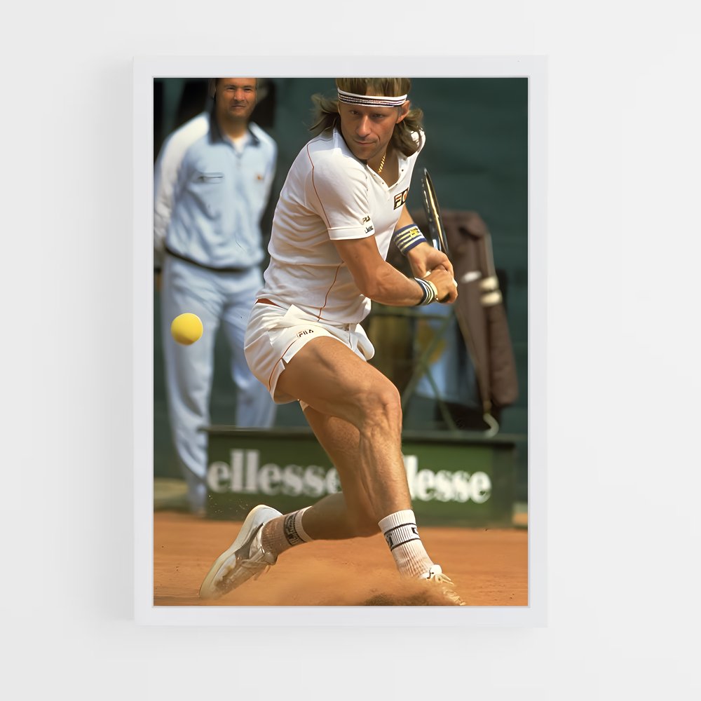 Poster Bjorn borg contrastées – affiche Tennis (vue 3)